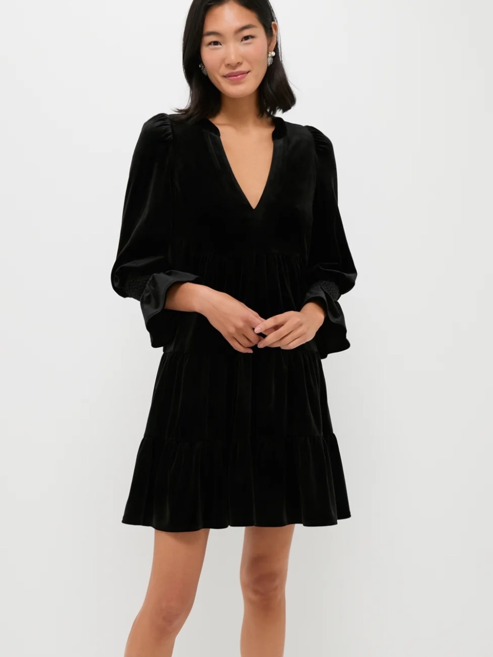 Tuckernuck Elegant Black Velvet Dress